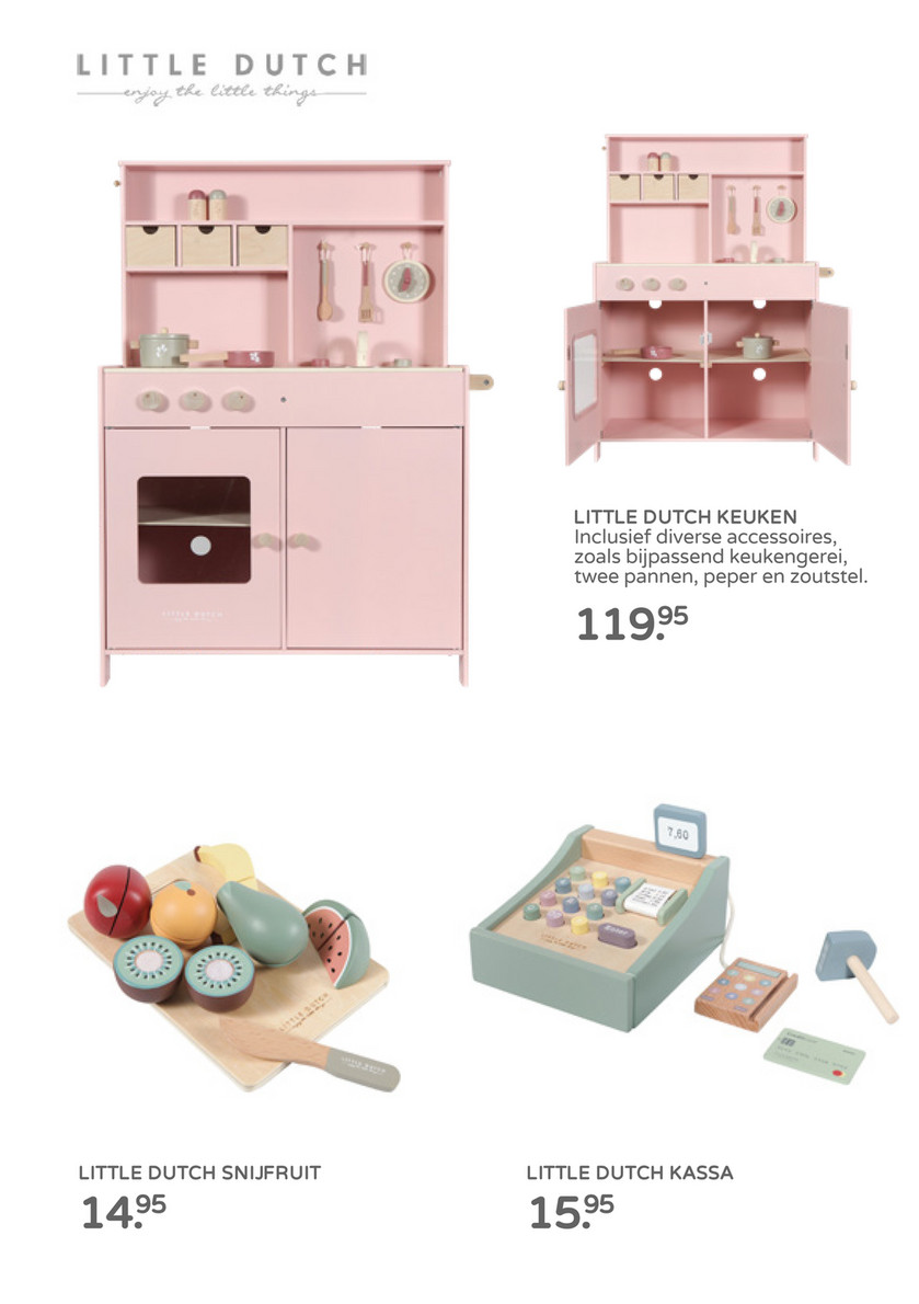 Prénatal - folder_wk_45_47_Speelgoed-en-Cadeau Little Dutch keuken roze